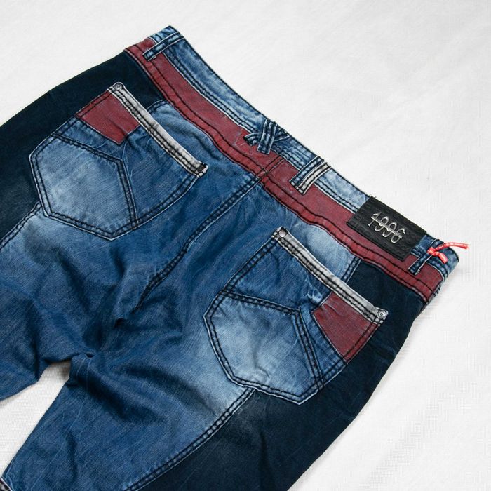 Cipo&Baxx patchwork spodnie jeansowe 44/36us XXL