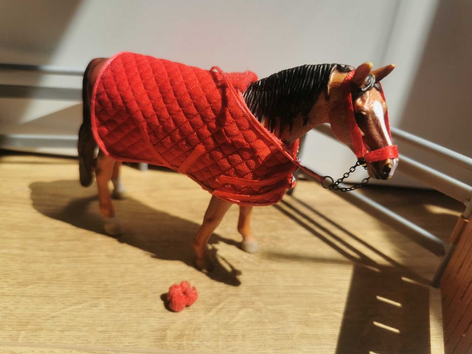 Ręcznie robione: kantar, derka, owijki dla koni schleich/collecta itp.