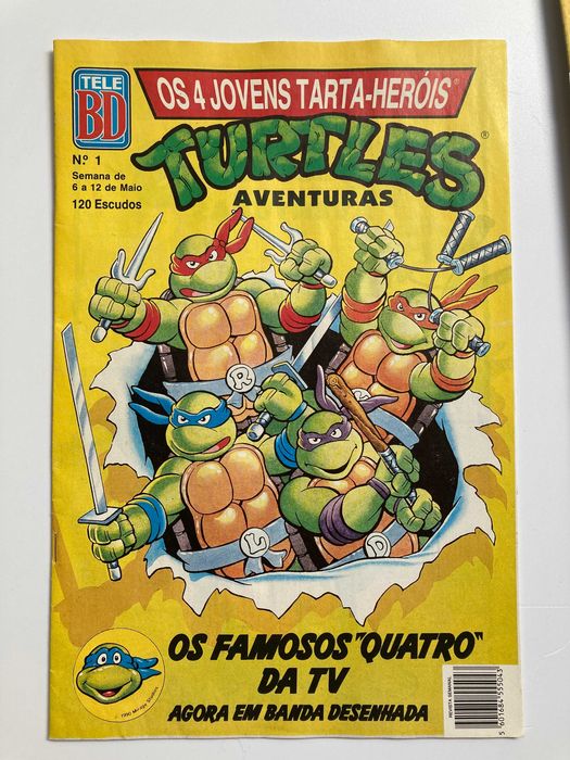 Coleção Os 4 Jovens Tarta-Heróis - Turtles Aventuras