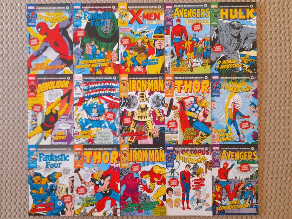 Coleção Clássica Marvel volumes 1 a 30