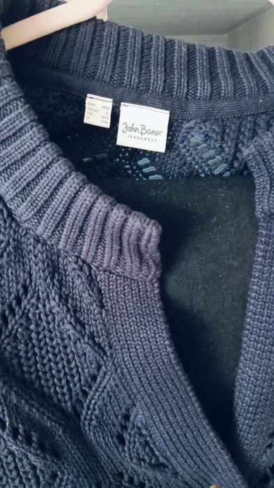 Sweter Bonprix 48/50, granatowy