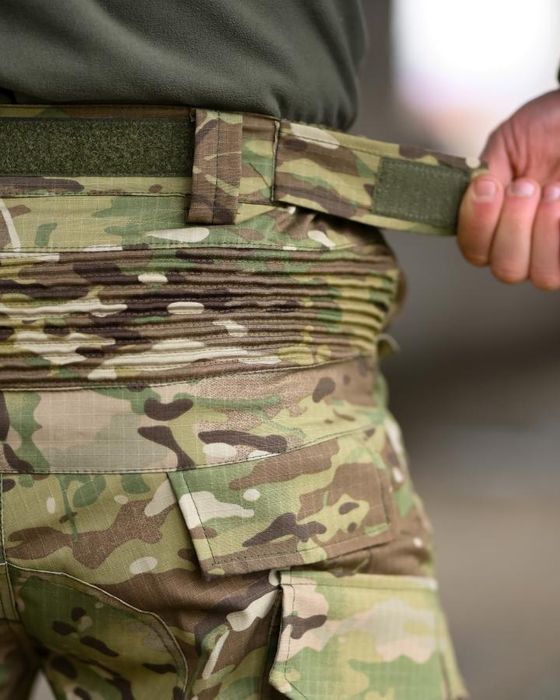 Військові літні штани з наколінниками тактичні штани g3 мультикам