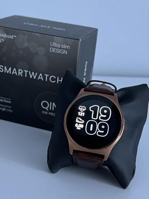 Smart watch Qin cw pro зі шкіряним ременем