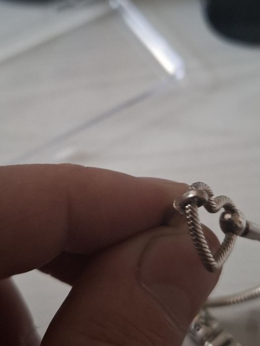 Złom srebra uszkodzona pandora