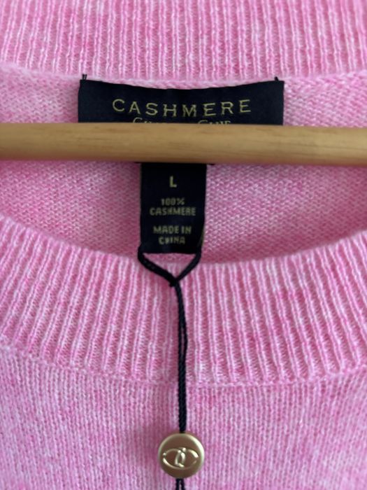 Sweter 100% kaszmir Charter Club rozmiar L