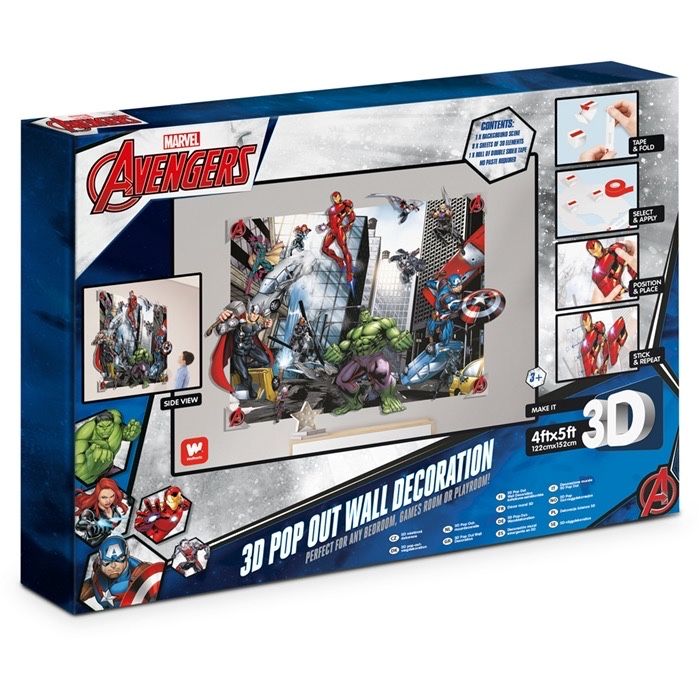Dekoracja scienna Avengers 3D