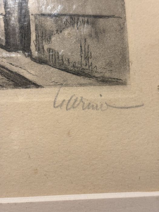 Paryż Montmartre litografia sygnowana