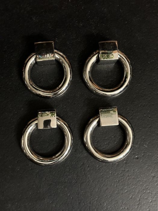 Kolatka meblowa metalowa niklowana