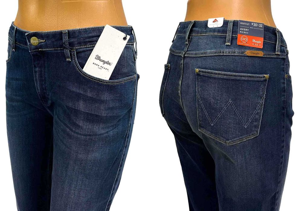 Spodnie damskie Wrangler Avery Bootcut Blue Willow W30 L32
