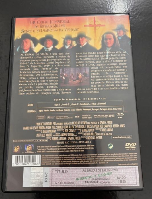 DVD as bruxas de salem