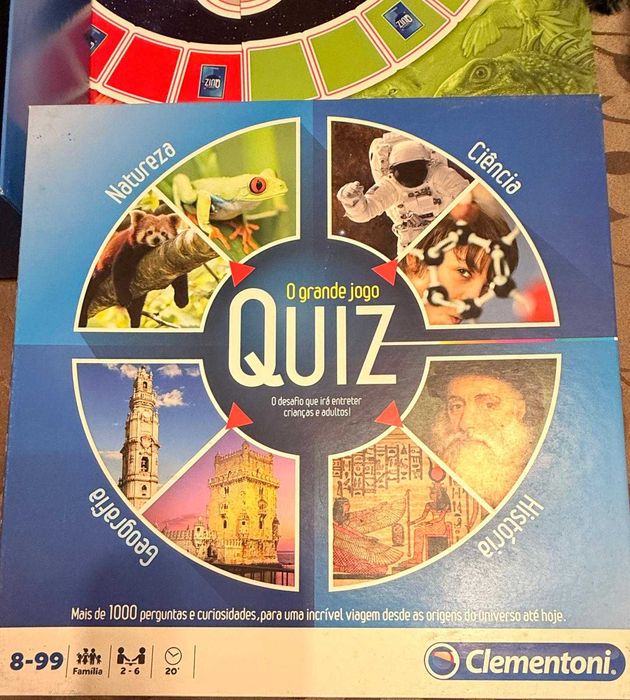 Quiz – O Grande Jogo | Jogo de Tabuleiro (8–99 anos)