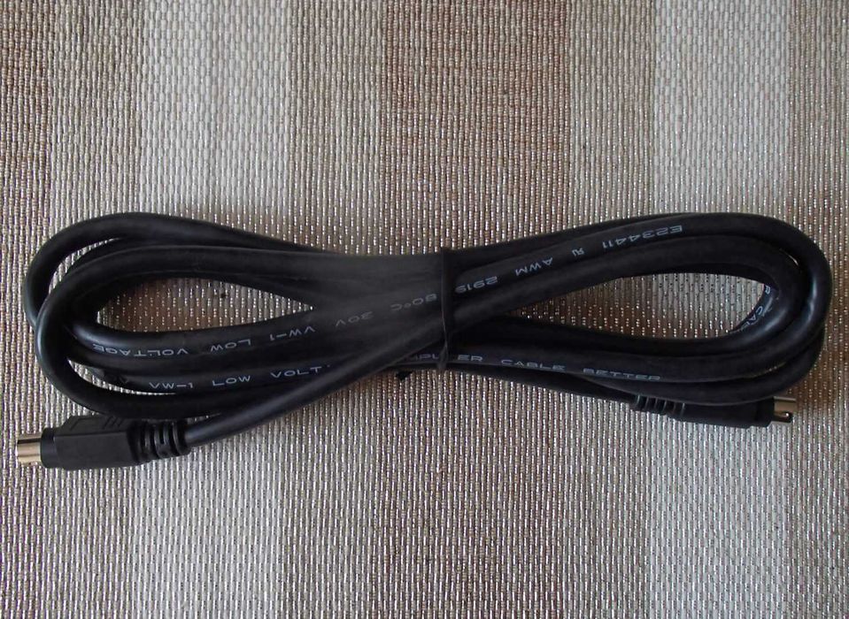 Przewód S-VIDEO na SVIDEO 1,5 m i 1,9m, męski mini-DIN 4pin Nowe