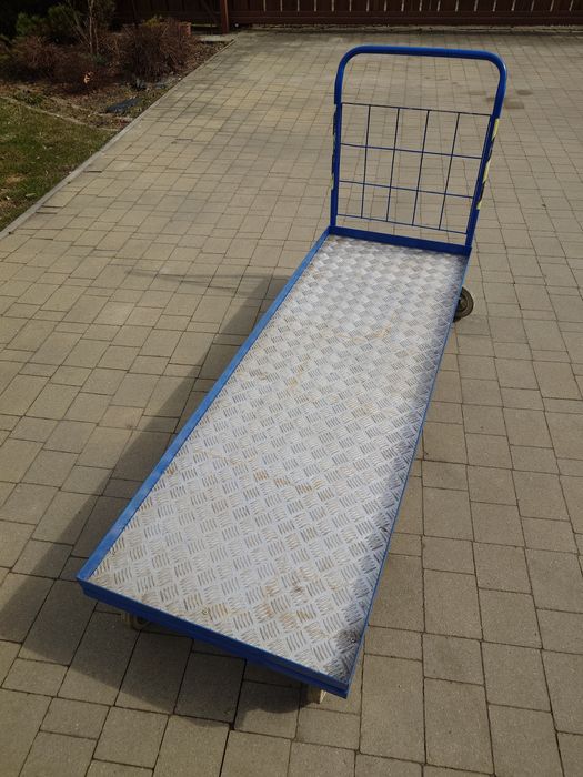 Wózek magazynowy, transportowy metalowy solidny 177x61 cm