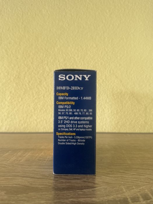 Caixa Disquetes 3.5" Sony 2HD Novas Seladas (10 un.) – Informática Retro / CNC