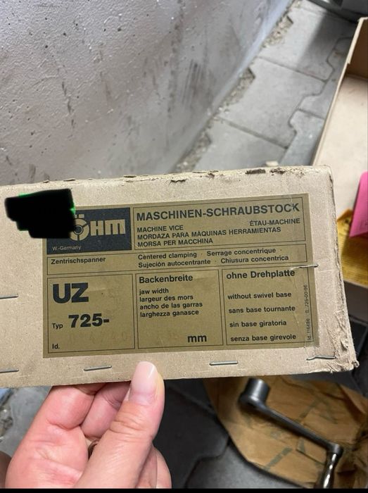 Imadło maszynowe niemieckie,tokarka,rohm,wiertarka,heuer,frezarka