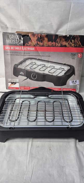 Grill elektryczny stołowy Grillmeister Praktyczny 2000 W 41 x 24 cm