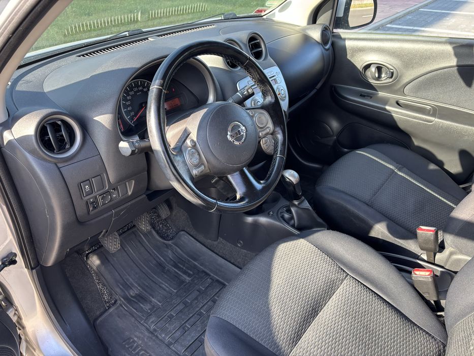Nissan Micra model K-13 1,2 benzyna 80 km, tempomat, clima, 2011r,