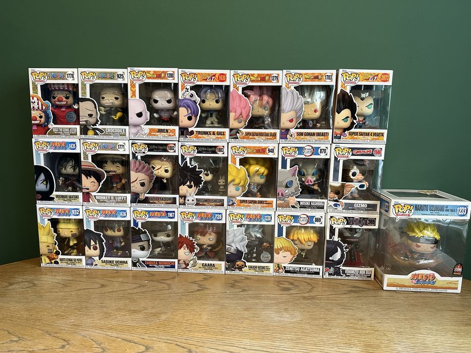 Kolekcja Funko Pop! Dragon ball,Naruto,One piece i inne.