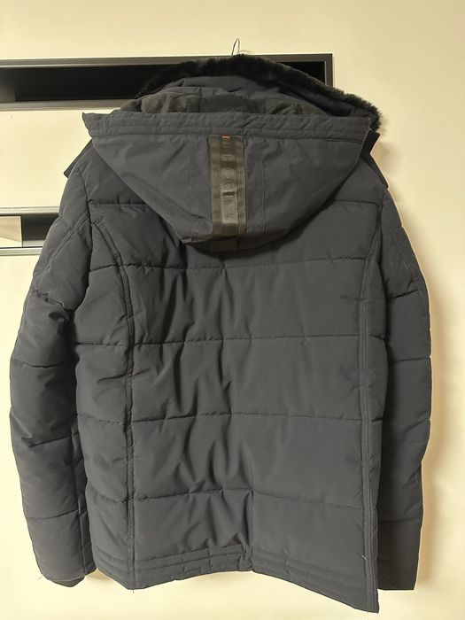 OCHNIK Ocieplana granatowa kurtka męska na zimę OCHNIK KURMT-0242