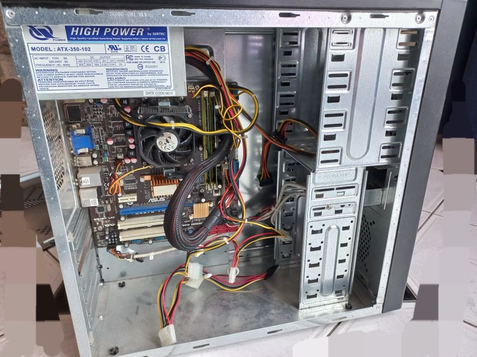 Корпус, б п/б ж, Мат.плата Asus m4a78vm