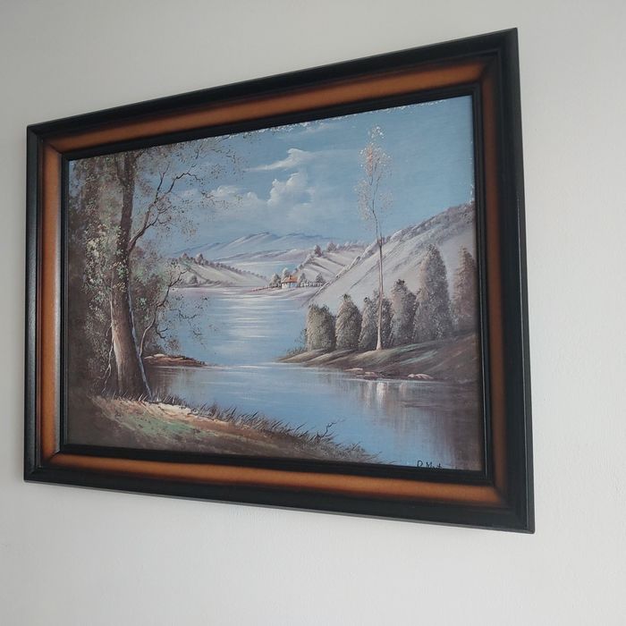 Obraz malowany pejzaż