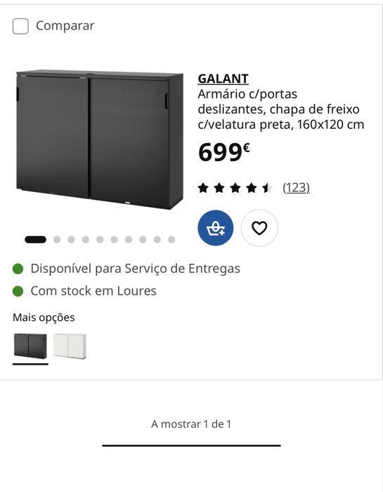 Armário c/portas deslizantes