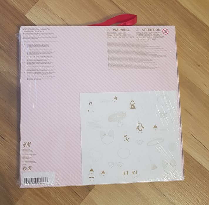 NOWY kalendarz adwentowy hm biżuteria spinki