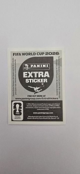 Kylian Mbappé Bronze Extra Sticker Panini Mundial 2026