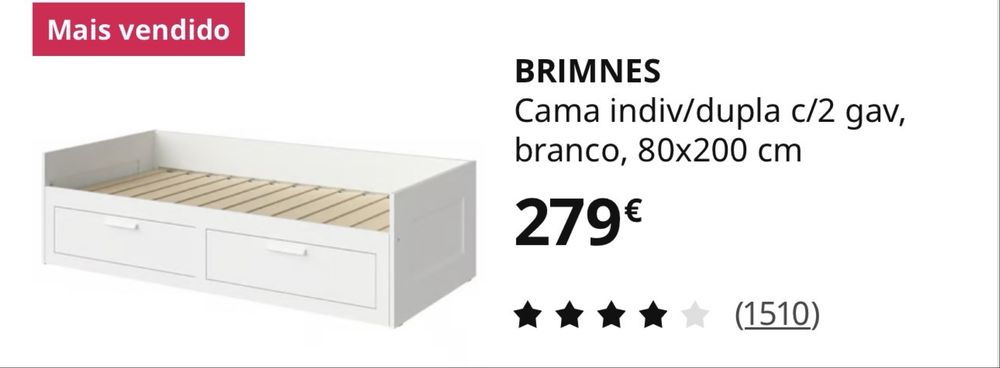 Cama de solteiro/ casal