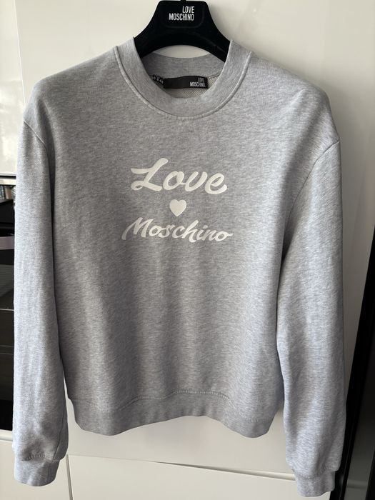 Love Moschino szara bluza dresowa 12 38/40 oryginał