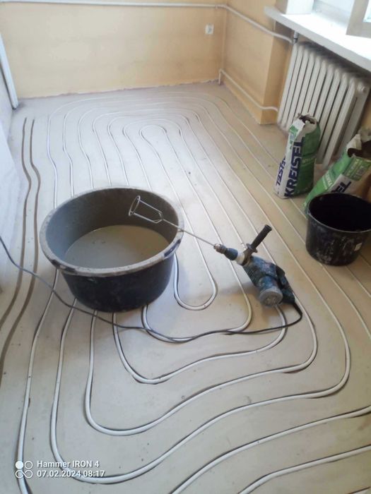 Frezowanie pod ogrzewanie podłogowe