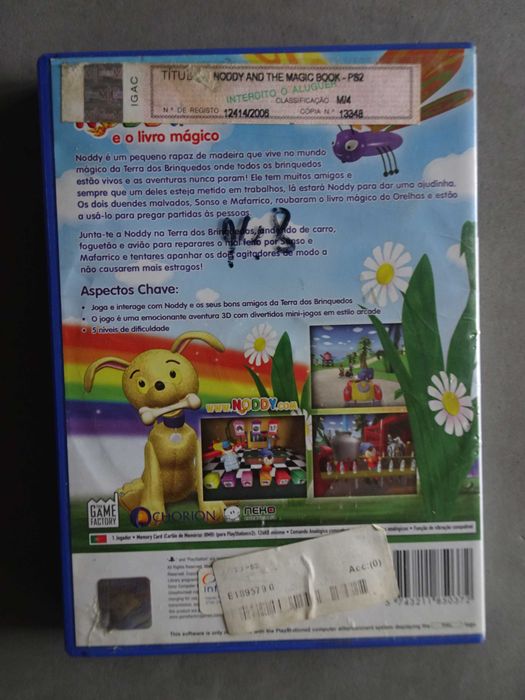 Jogo Playstation 2 PS2 - Noddy e o livro mágico