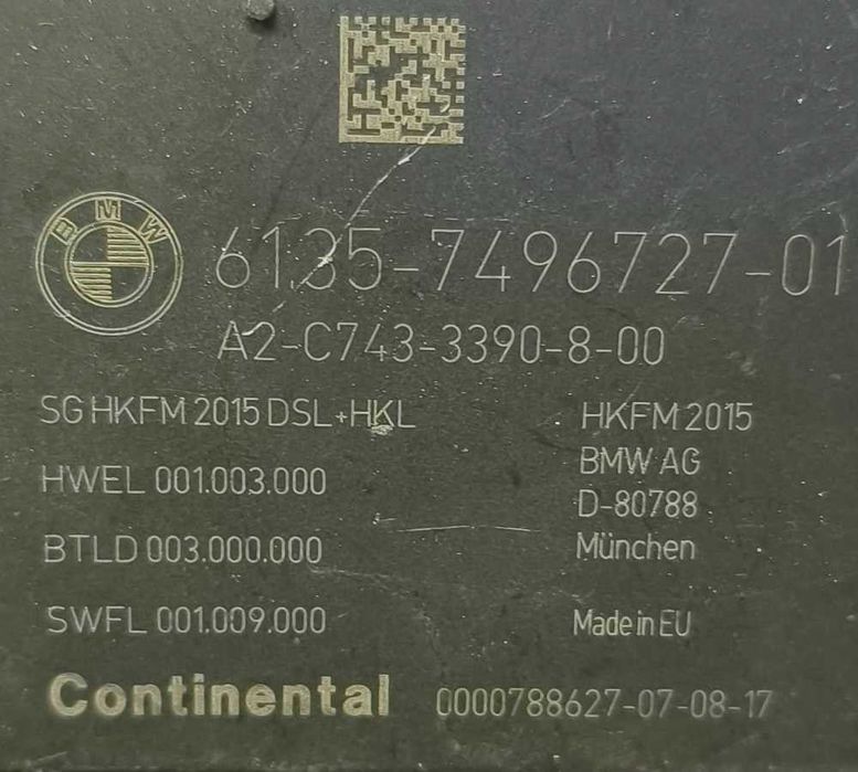 Módulo Electrónico 6135-7496727-01 - BMW 5