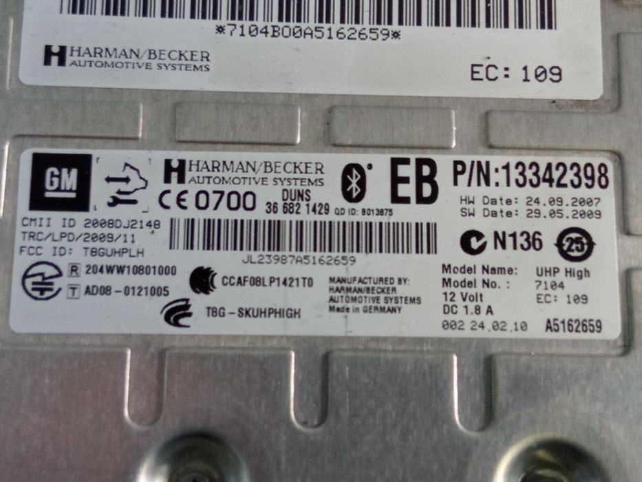Moduł Bluetooth Opel Insignia A 1334/2398 Siedlce