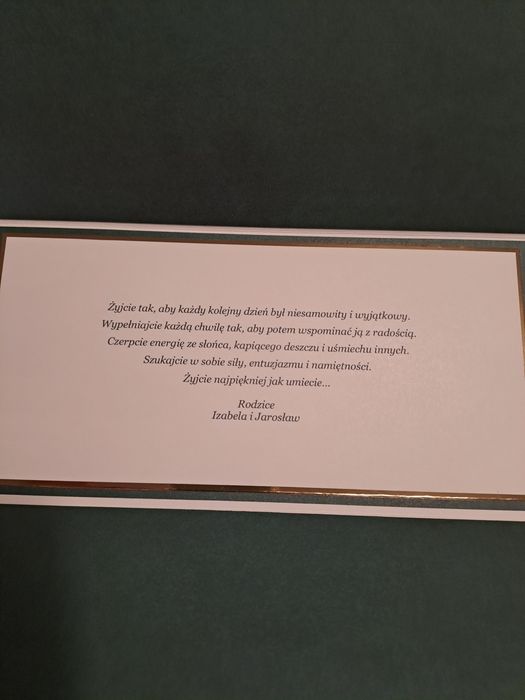Kartka w pudełku z okazji ślubu