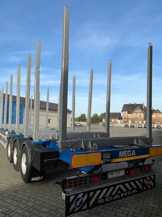 Naczepa MEGA MND kłonica do przewozu drewna