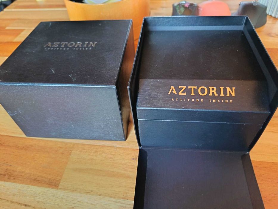 Zegarek męski AZTORIN Chronograph 100m – elegancki, pudełko