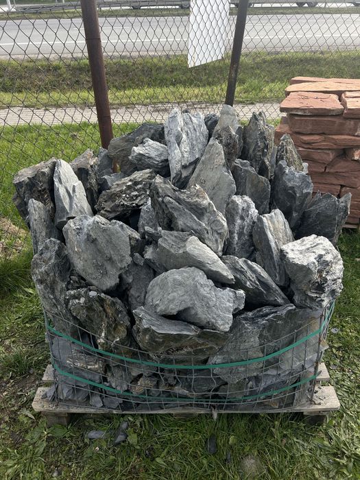 Czarna Skała BLACK STONE Kamień do Akwarium Łupek Skałka Kryjówki