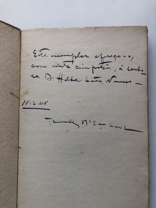 Livro de poesia de Tomaz d ‘ Eça Leal