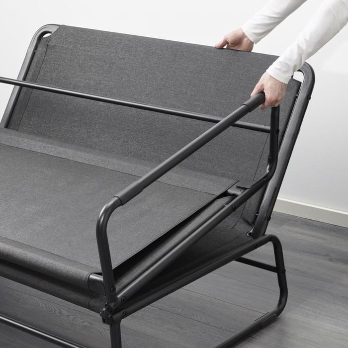 Sofá-cama, Knisa cinz esc/preto (Ikea HAMMARN)