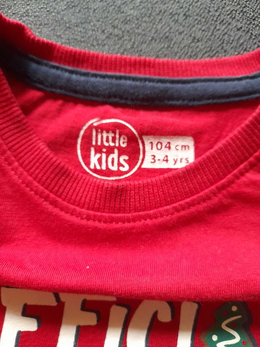 Czerwony Golf 92cm i bluzka 98 cm.