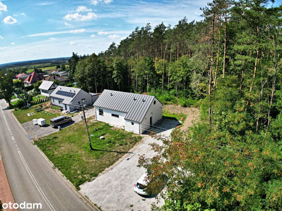 Dom parterowy 89 m² | 810 m² działki | Las za ogrodzeniem |Romanów 28C
