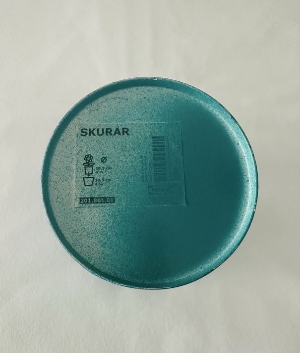 Vaso em aço azul Skurar IKEA