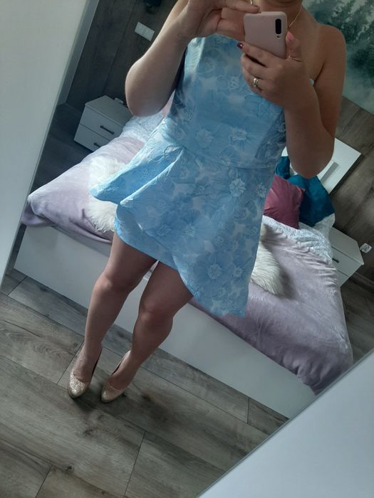 Sukienka chrzest wesele Świadkowa r. M