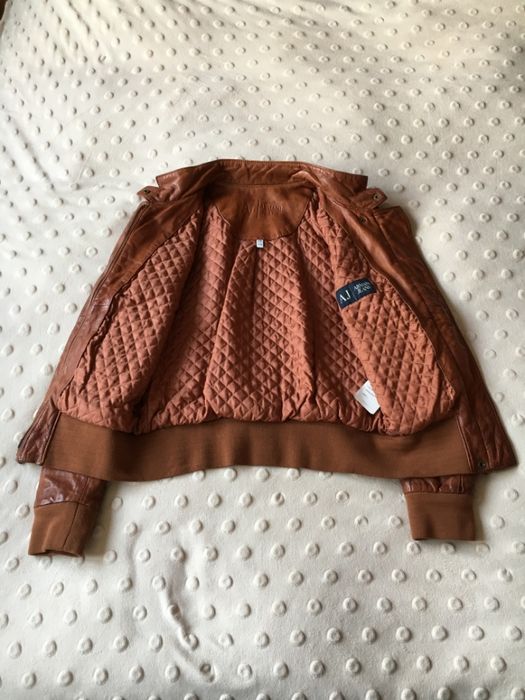 Kurtka skórzana Armani Jeans, rozmiar 42