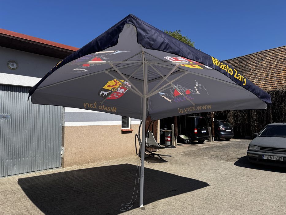 Parasol ogrodowy 345cm x 345cm + stojak