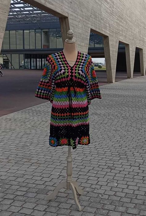Vestido  de crochê 100% artesanal
