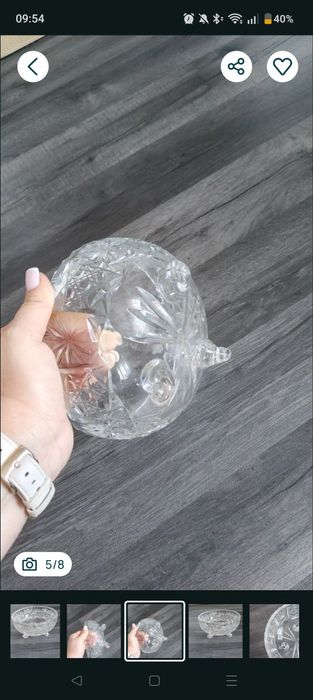 Misa kryształ Huta szkła PRL miska