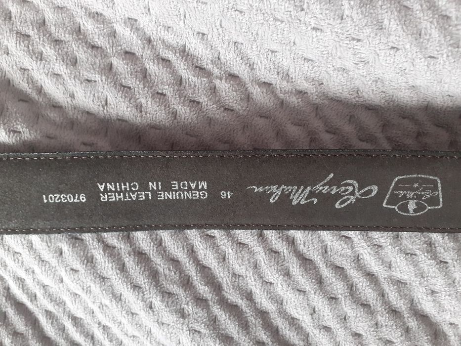 Skórzany pas do spodni Larry Mahan 114/124 myśliwski kowbojski