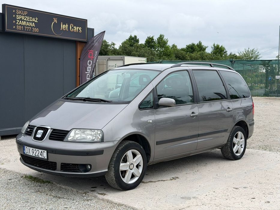 Seat Alhambra 1.8T Benzyna/Lift/7 osób/Zadbana/Klima/Hak/Raty/Zamiana